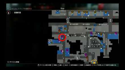 蒼天堀ロッカーキーH2MAP