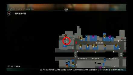 蒼天堀ロッカーキーD1MAP