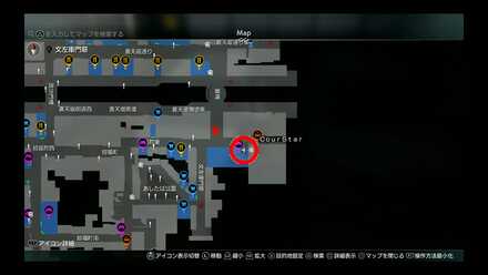 蒼天堀ロッカーキーB2MAP