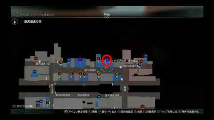 蒼天堀ロッカーキーB3MAP