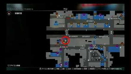 蒼天堀ロッカーキーE1MAP