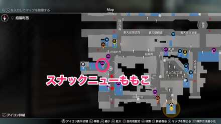 スナックニューももこのマップ