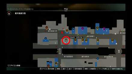 蒼天堀ロッカーキーF2MAP