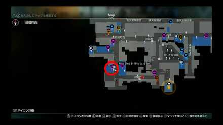 蒼天堀ロッカーキーJ1MAP