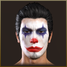 ピエロ風メイク画像