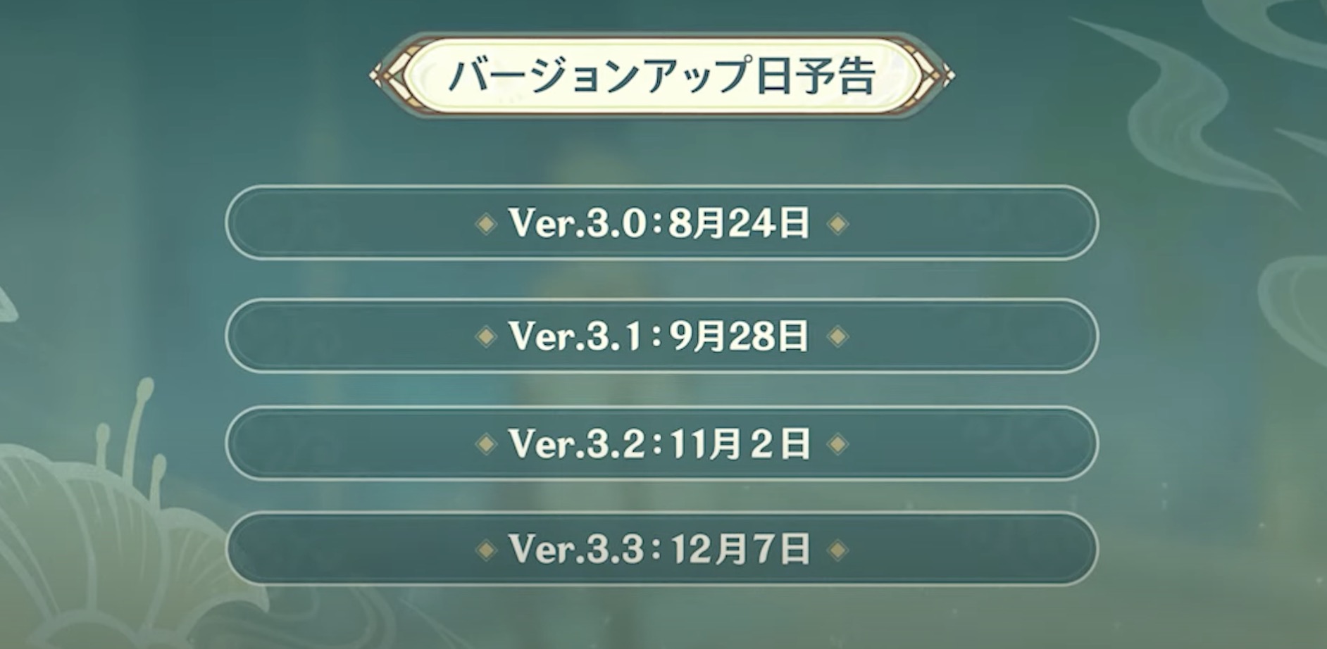 過去にアプデが5週間に短縮された事例もあり