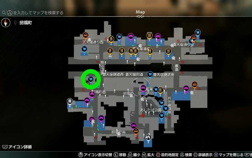 POPPO 招福町店のマップ