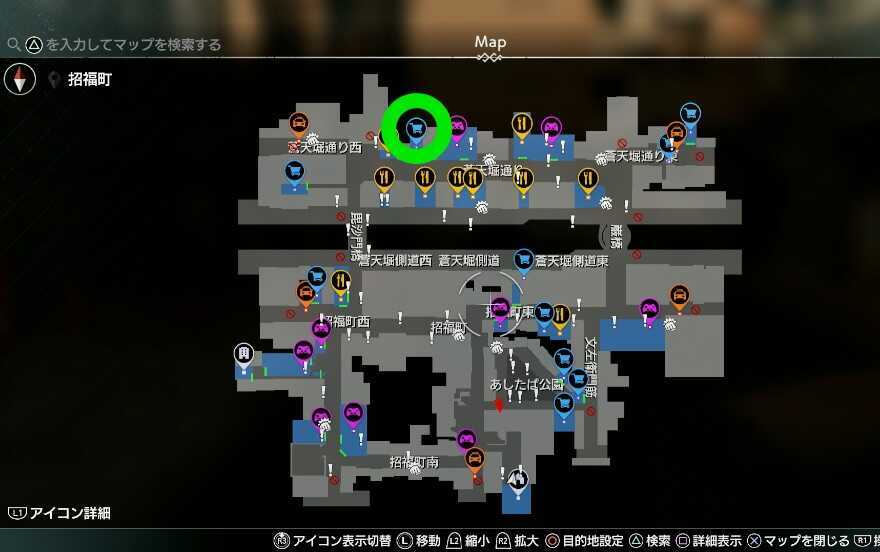 ツルハドラッグのマップ