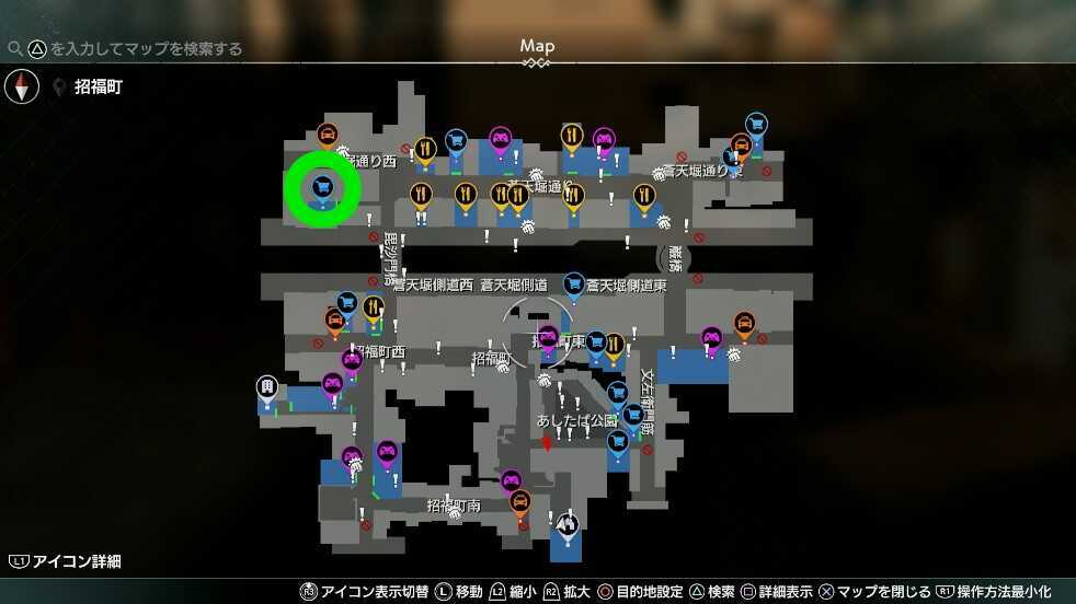 ミゾロギの工房のマップ