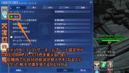 自分のHPバーの色を変えよう