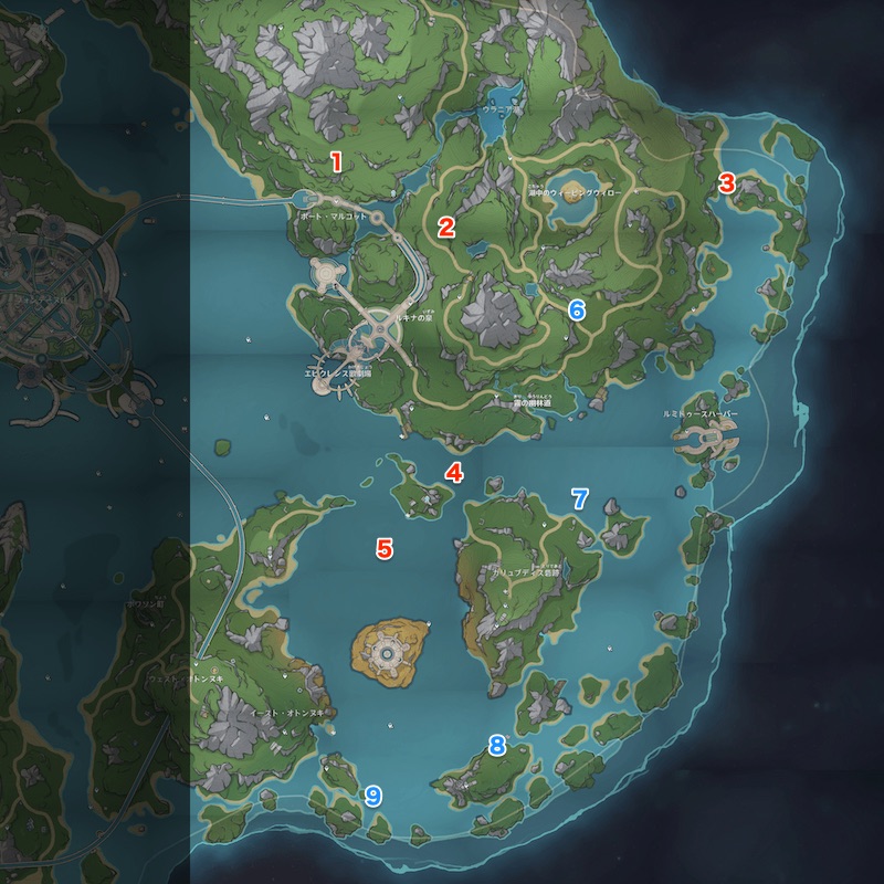 プネウムシア装置の場所