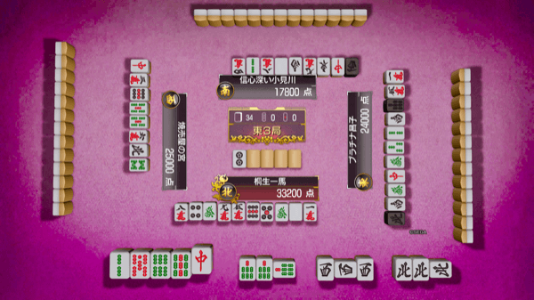 副露を駆使して安い手を和了る