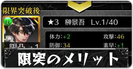 限突のメリットボタン