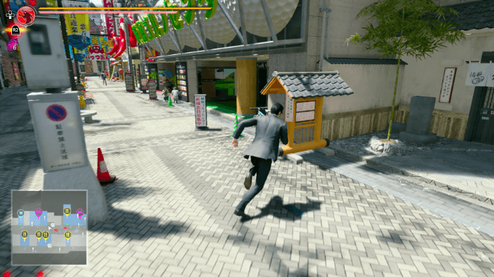 酔い段階が6になると真っ直ぐ走れなくなる