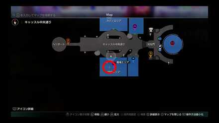 サニーイエローの場所マップ