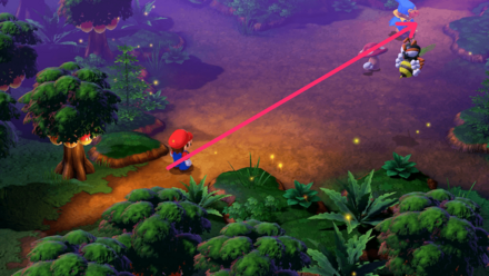 上の通路を進む