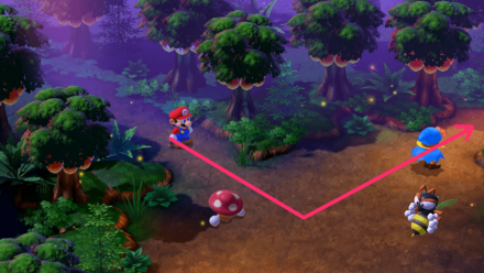 上の通路を進む