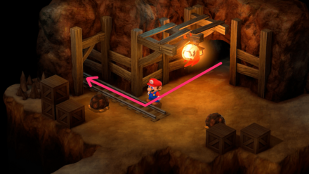 左上の通路から次のエリアへ進む