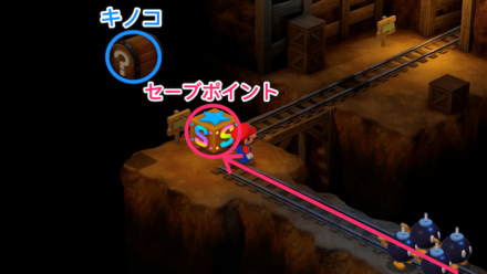 炭鉱のセーブポイント