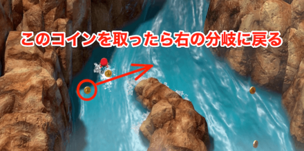 後半の分岐路を戻るのはほぼ水平移動が求められる