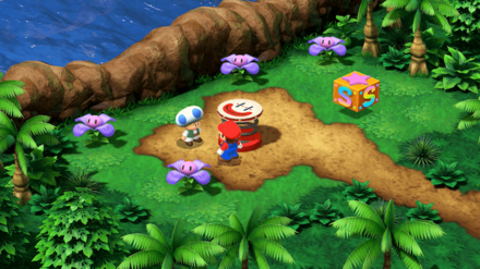 2回目以降はキノピオに30コイン払ってトランポリン