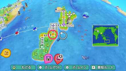 ヘリポート駅に変化する黄色マス