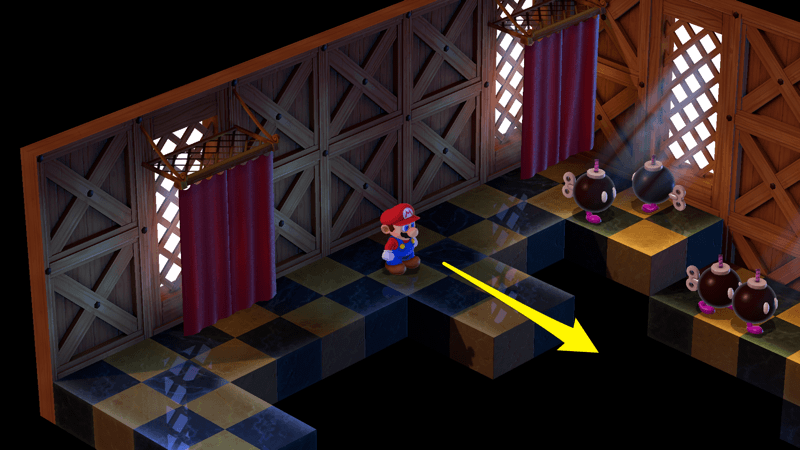 シーソー部屋の上階の行き方