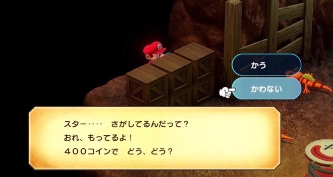 スターを売ってくれるNPC