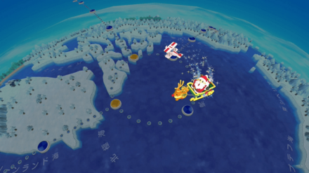 サンタクロースの祝福画像