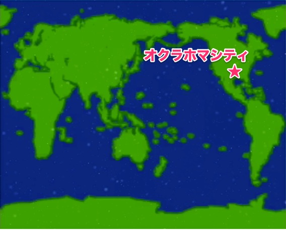 オクラホマシティのマップ位置