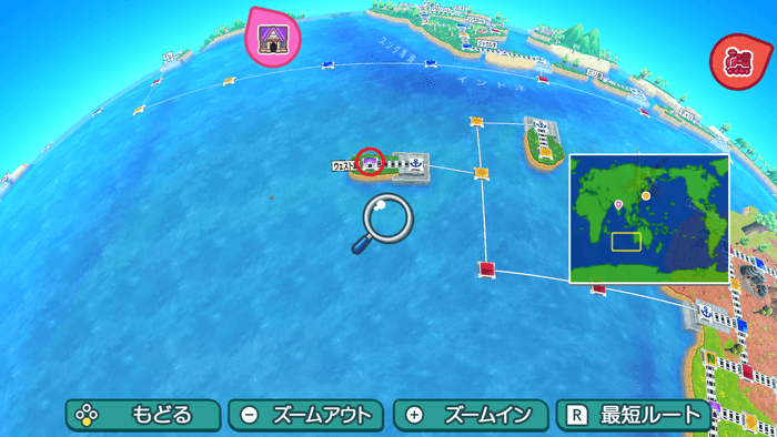 ウェスト島の場所詳細