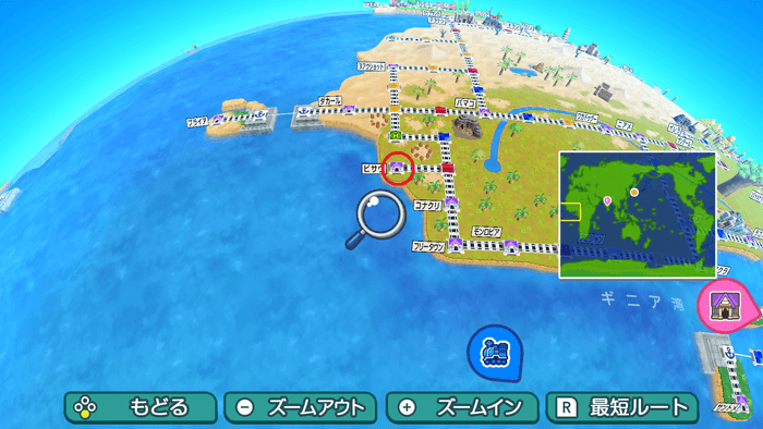 ビサウの場所詳細