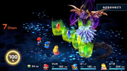 クリスタルを倒すとバフ発動