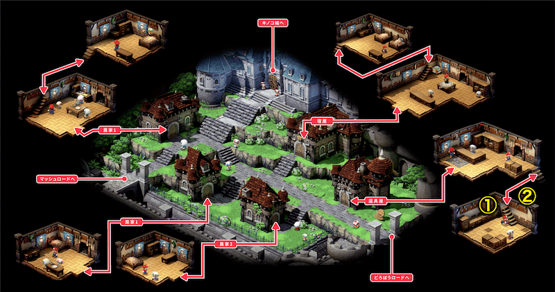 キノコ城城下町画像