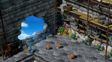 ノーマルエンディングクッパ城の修復