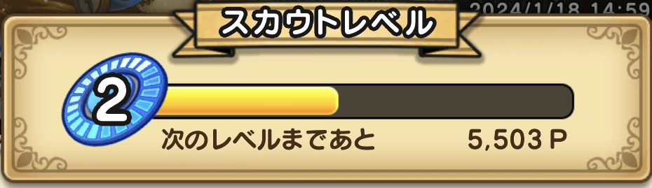 スカウトレベル