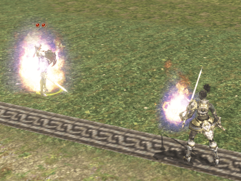 敵にデバフを付与しながら戦う