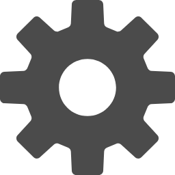 無料の設定歯車アイコン