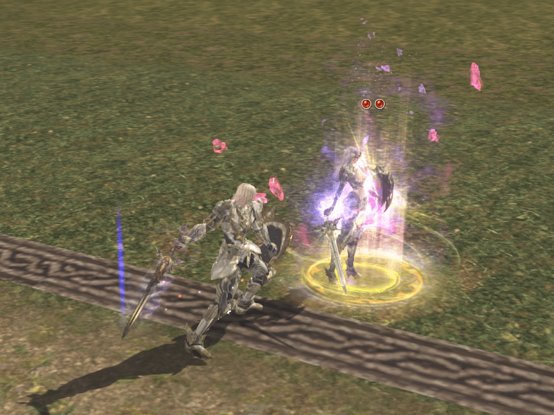 敵にデバフを付与しながら戦う