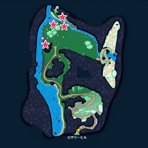 キャタピラーの出現場所画像