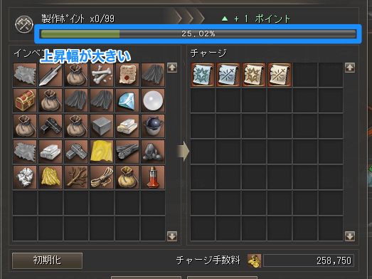 強化スクロールなどは上昇量が多い