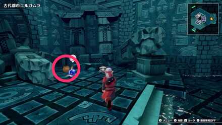 「古代都市エルガムラ」宿屋にあるツボのちいさなメダルの場所