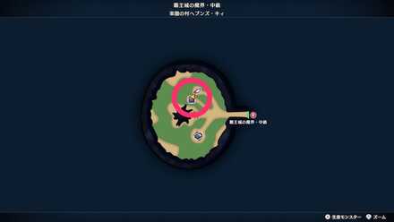 「ヘブンズ・キィ」道具屋近くのツボのちいさなメダルの場所マップ