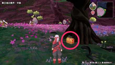 南東小島の宝箱（春限定）のちいさなメダルの場所