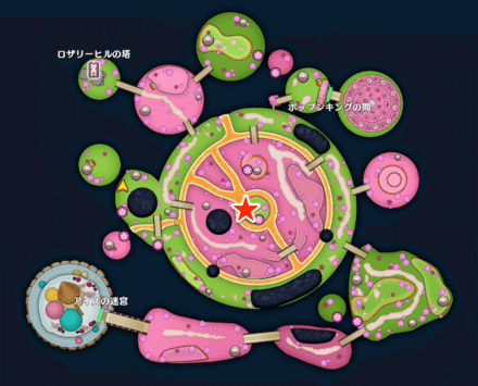 レッドシャモの出現場所マップ