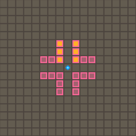 潰技の豪槍の範囲