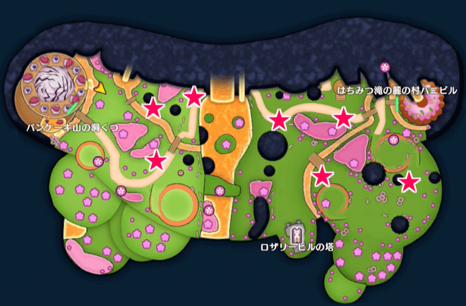 しましまキャットの出現場所画像