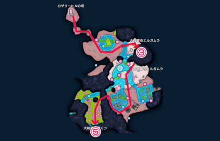 流神殿の魔界初級の攻略チャート