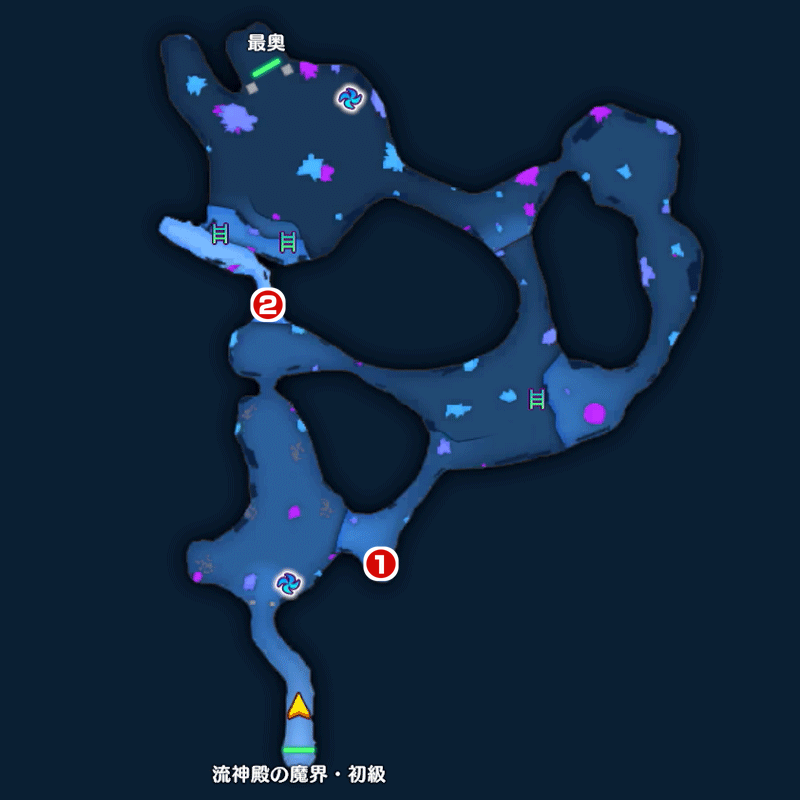 大結晶の洞窟マップ