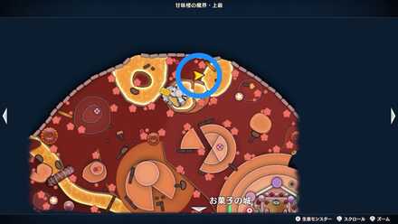 北のハチミツの奥にある宝箱のちいさなメダルの場所マップ